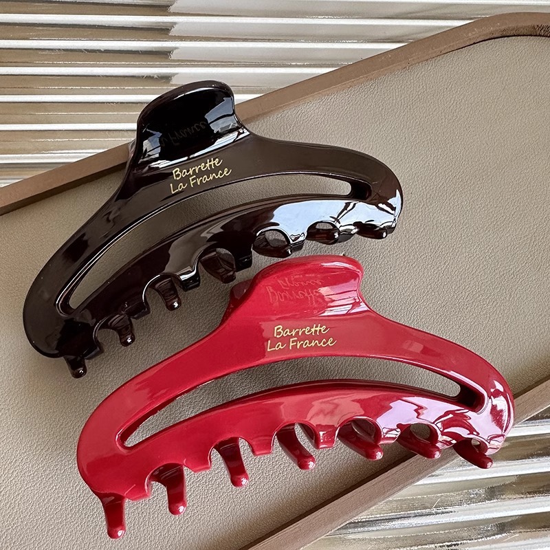 Hair Clip Claw Large - 3PCS New French Gold Label Hollow
