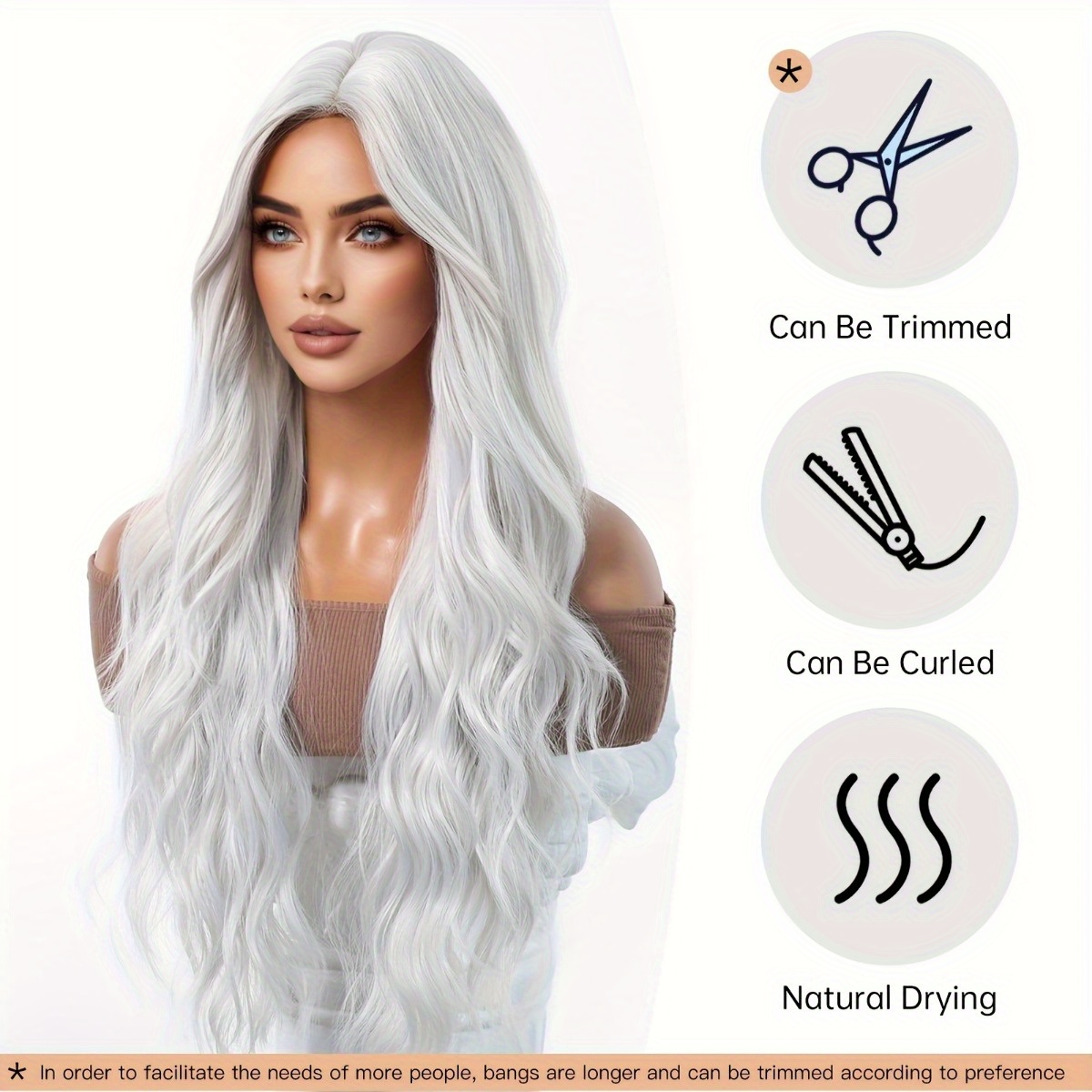 Anxin Brand Synthetic Fiber Wi - đánh giá và giá Hair Care Long Hair