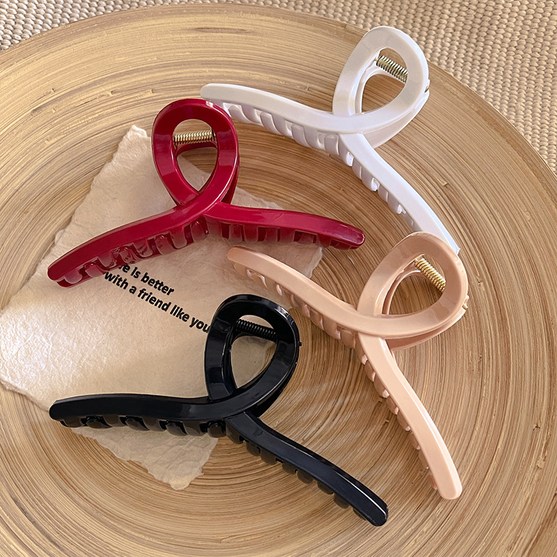 4pcs Large Cross Safe Soft Sil - đánh giá và giá Hair Clip Claw Large