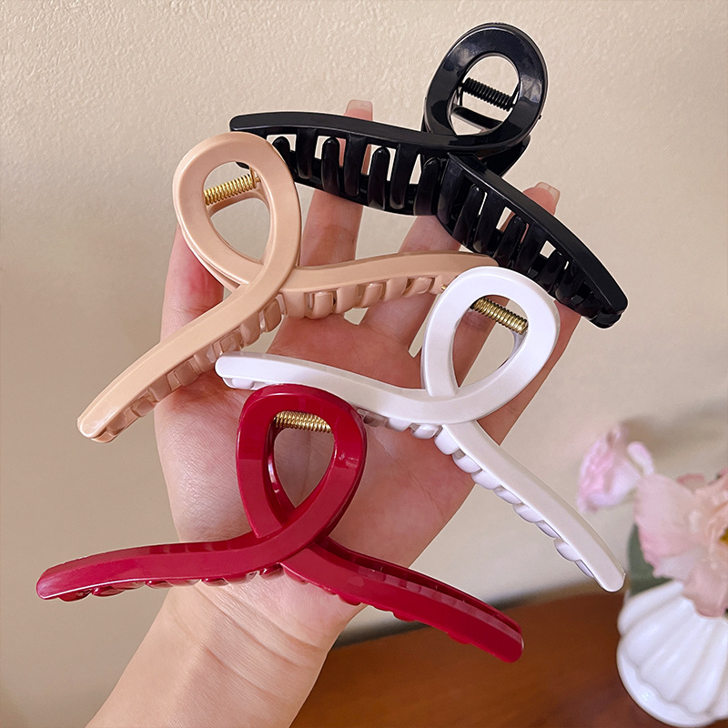4pcs Large Cross Safe Soft Sil - đánh giá và giá Hair Clip Claw Large