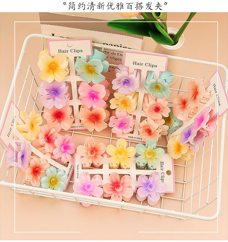 6Pcs Fashion Colorful Transpar - đánh giá và giá Hair Clip Claw Large