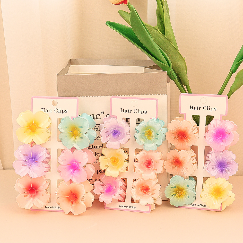 6Pcs Fashion Colorful Transpar - đánh giá và giá Hair Clip Claw Large