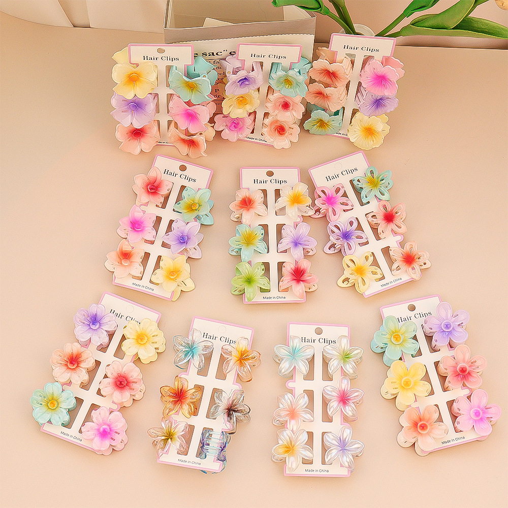 6Pcs Fashion Colorful Transpar - đánh giá và giá Hair Clip Claw Large