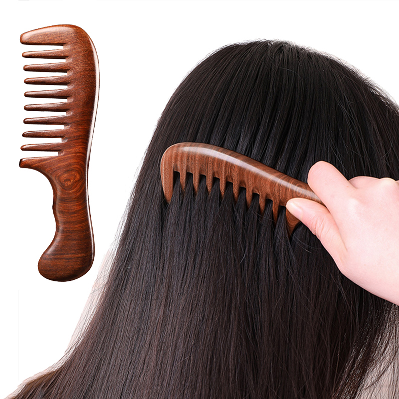 Natural Sandalwood Hair Combs  - đánh giá và giá Hair Care Long Hair