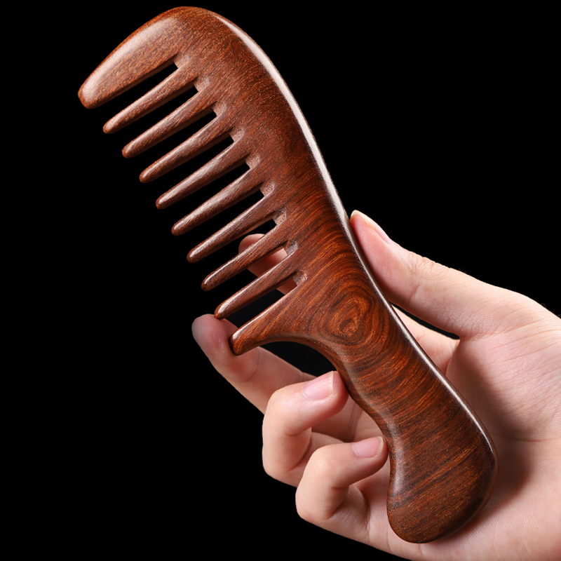 Natural Sandalwood Hair Combs  - đánh giá và giá Hair Care Long Hair
