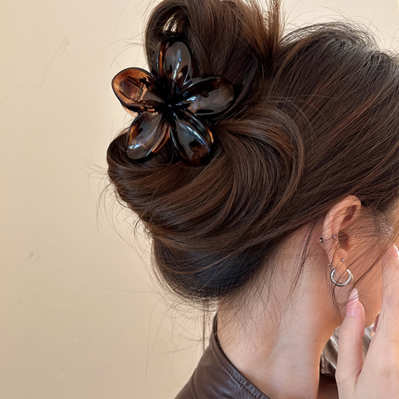 Women's Large-Size 8cm Brown B - đánh giá và giá Hair Clip Claw Large