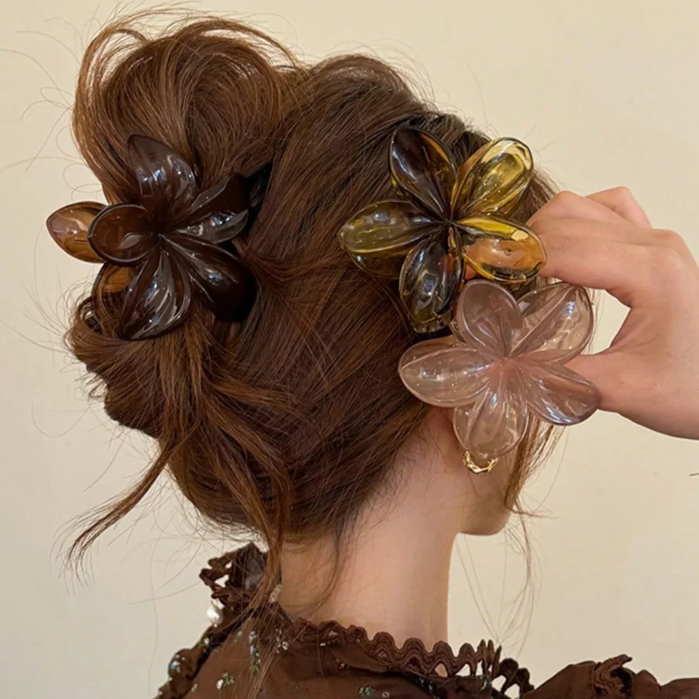 Women's Large-Size 8cm Brown B - đánh giá và giá Hair Clip Claw Large