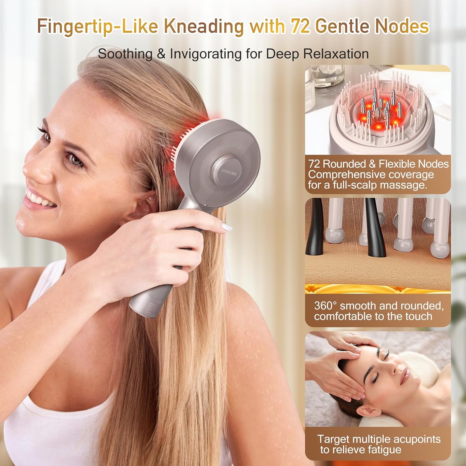 Red Light Scalp Massager Comb  - đánh giá và giá Hair Care Oil