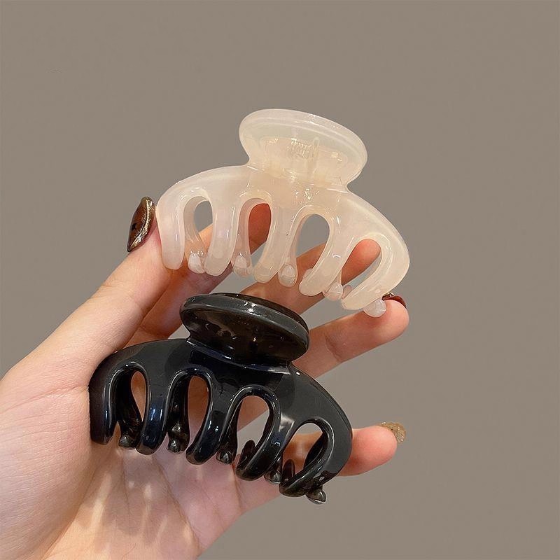 Elegant Solid Small Pumpkin Ha - đánh giá và giá Hair Clip Claw Large