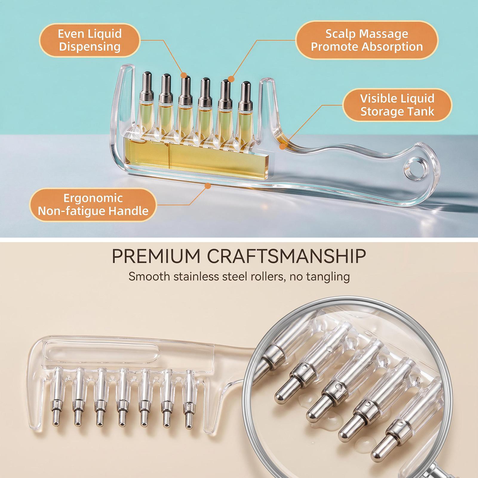 1PC Portable Transparent Hair  - đánh giá và giá Hair Care Oil Serum