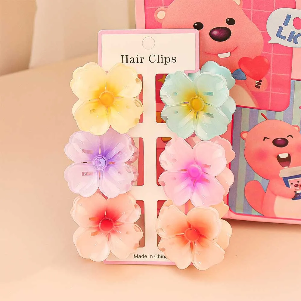 6Pcs Fashion Colorful Transpar - đánh giá và giá Hair Clip Claw Large