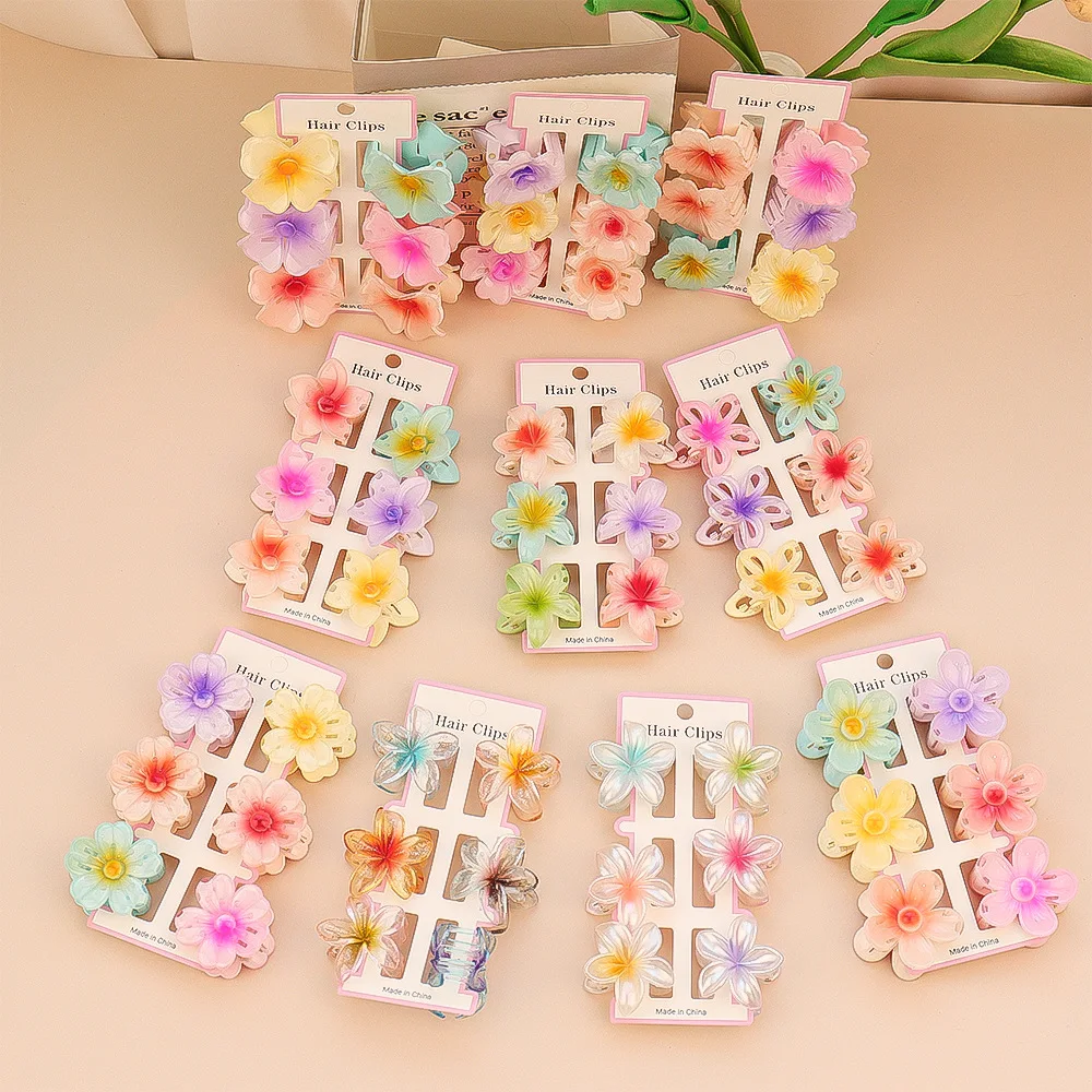 6Pcs Fashion Colorful Transpar - đánh giá và giá Hair Clip Claw Large