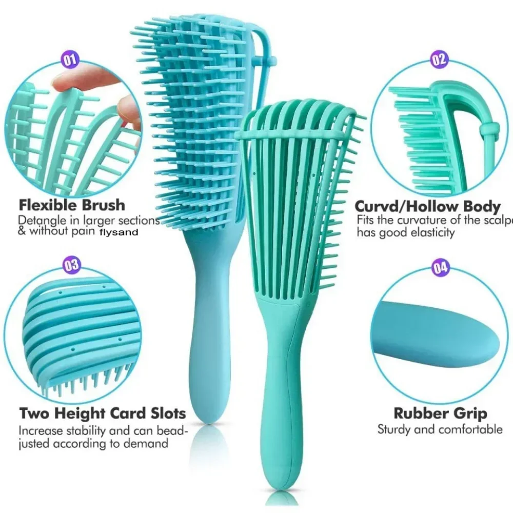 Detangling Brush For 4C Curly  - đánh giá và giá Hair Care For Curly Dry Hair