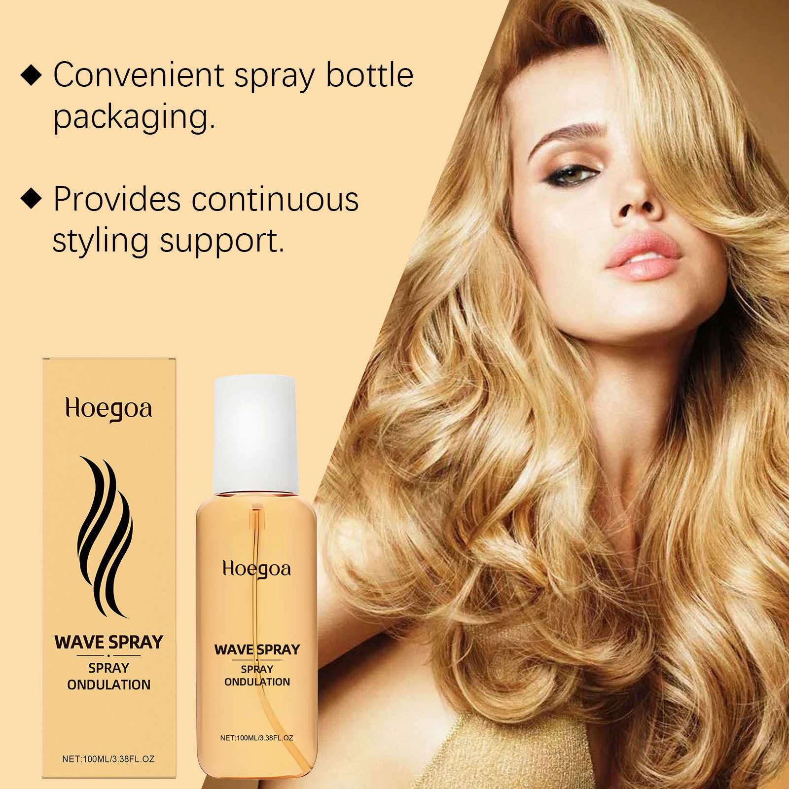 Curly Hair Setting Spray Long‑ - đánh giá và giá Hair Care For Curly Dry Hair