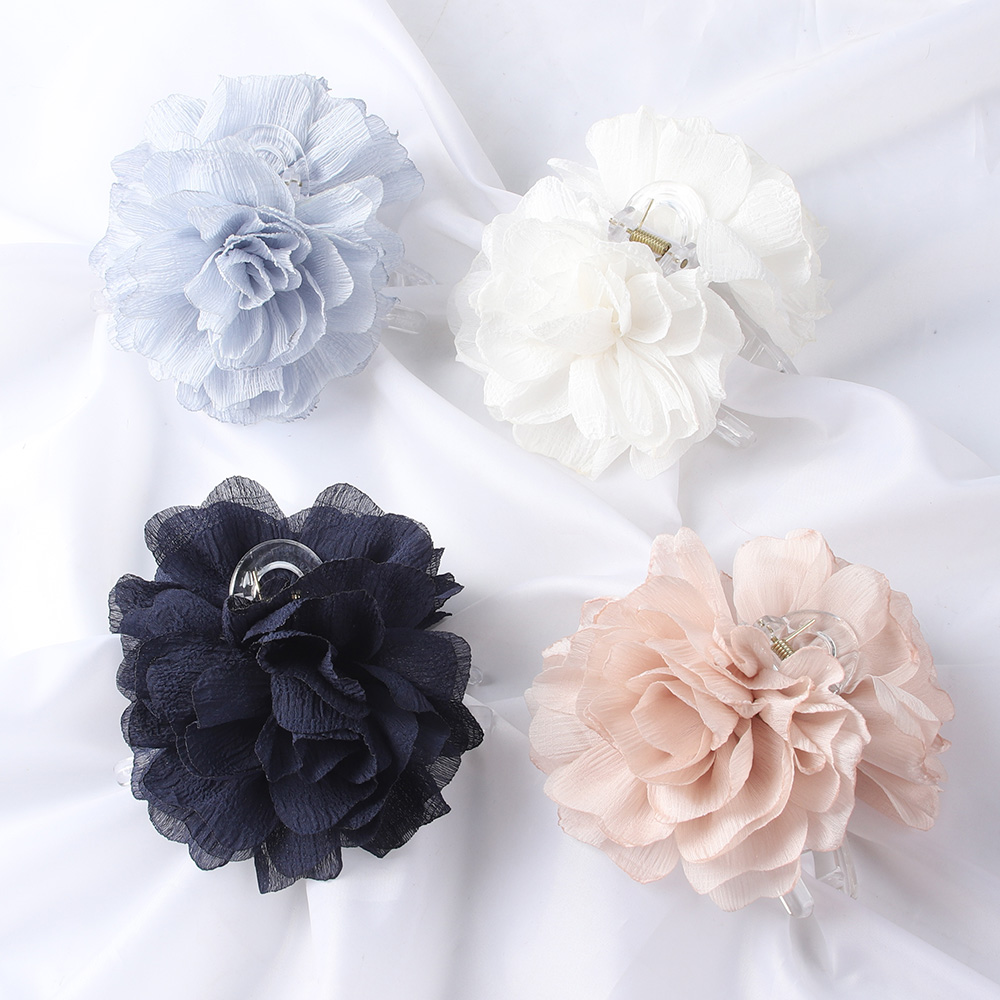 Chất Liệu Vải Hoa Lớn Vuốt Tóc - đánh giá và giá Hair Clip Claw Large