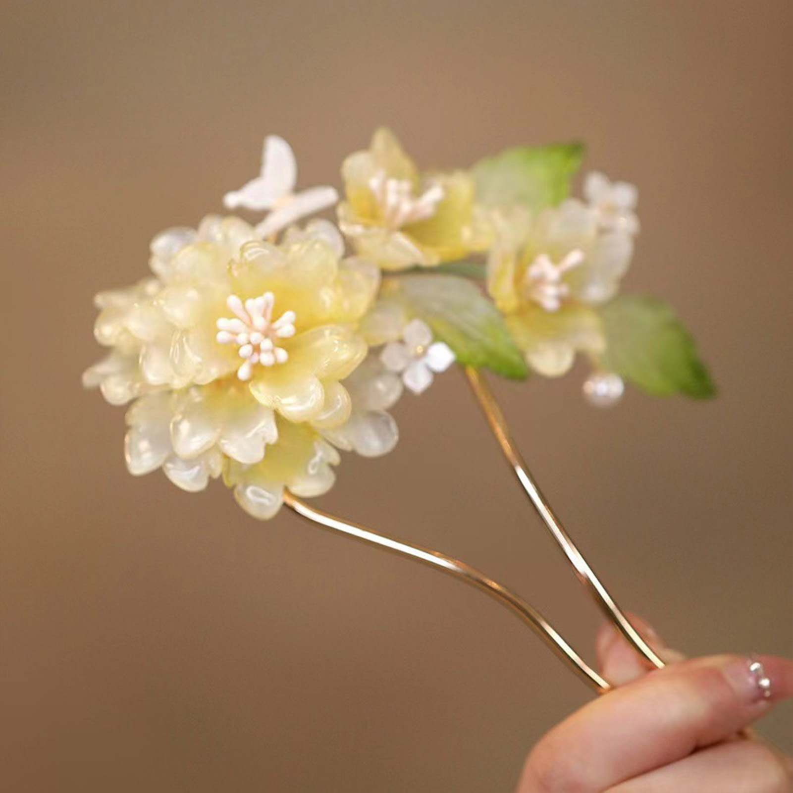 Flower U-shaped Hairpin Chines - đánh giá và giá Hair Care Japanese