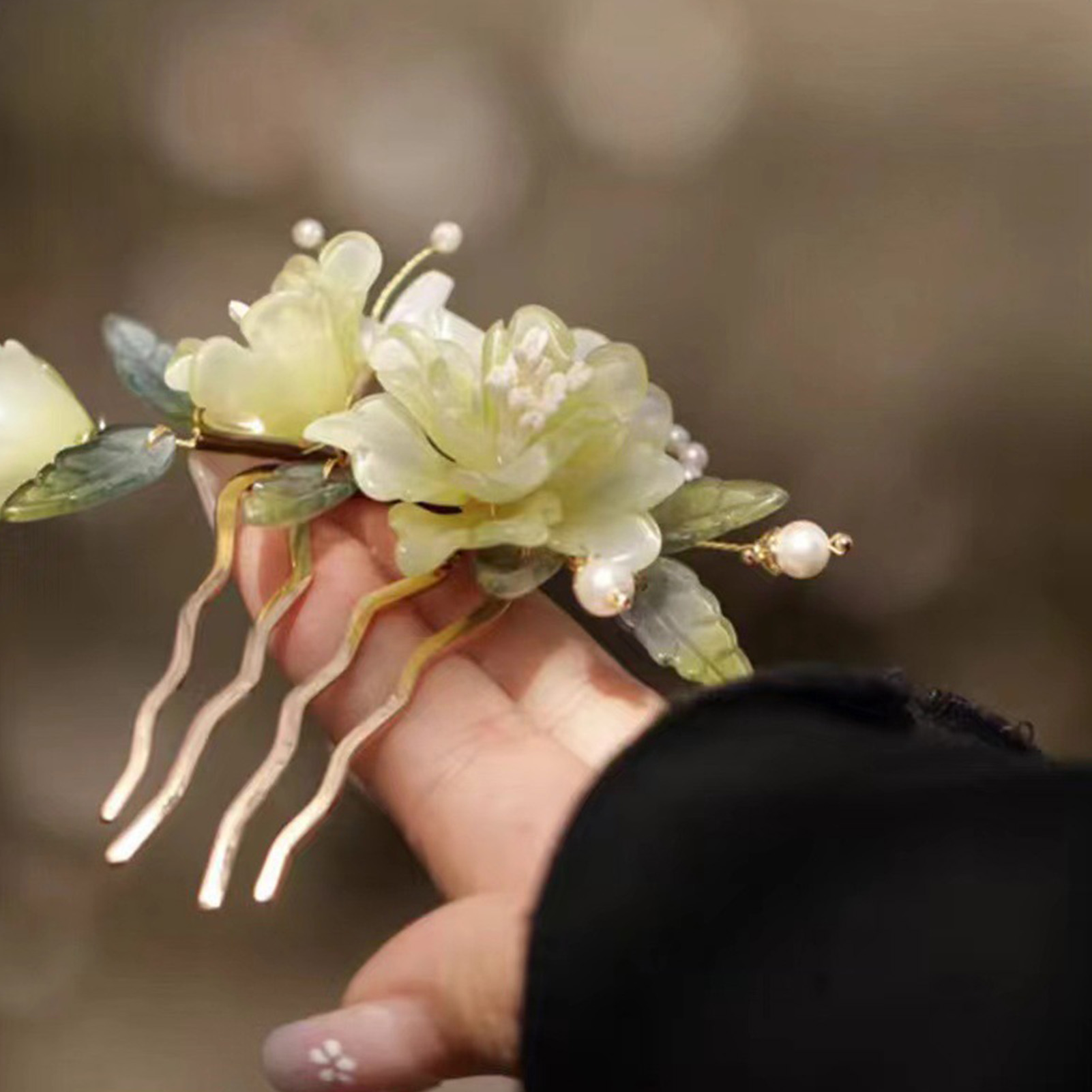 Flower U-shaped Hairpin Chines - đánh giá và giá Hair Care Japanese