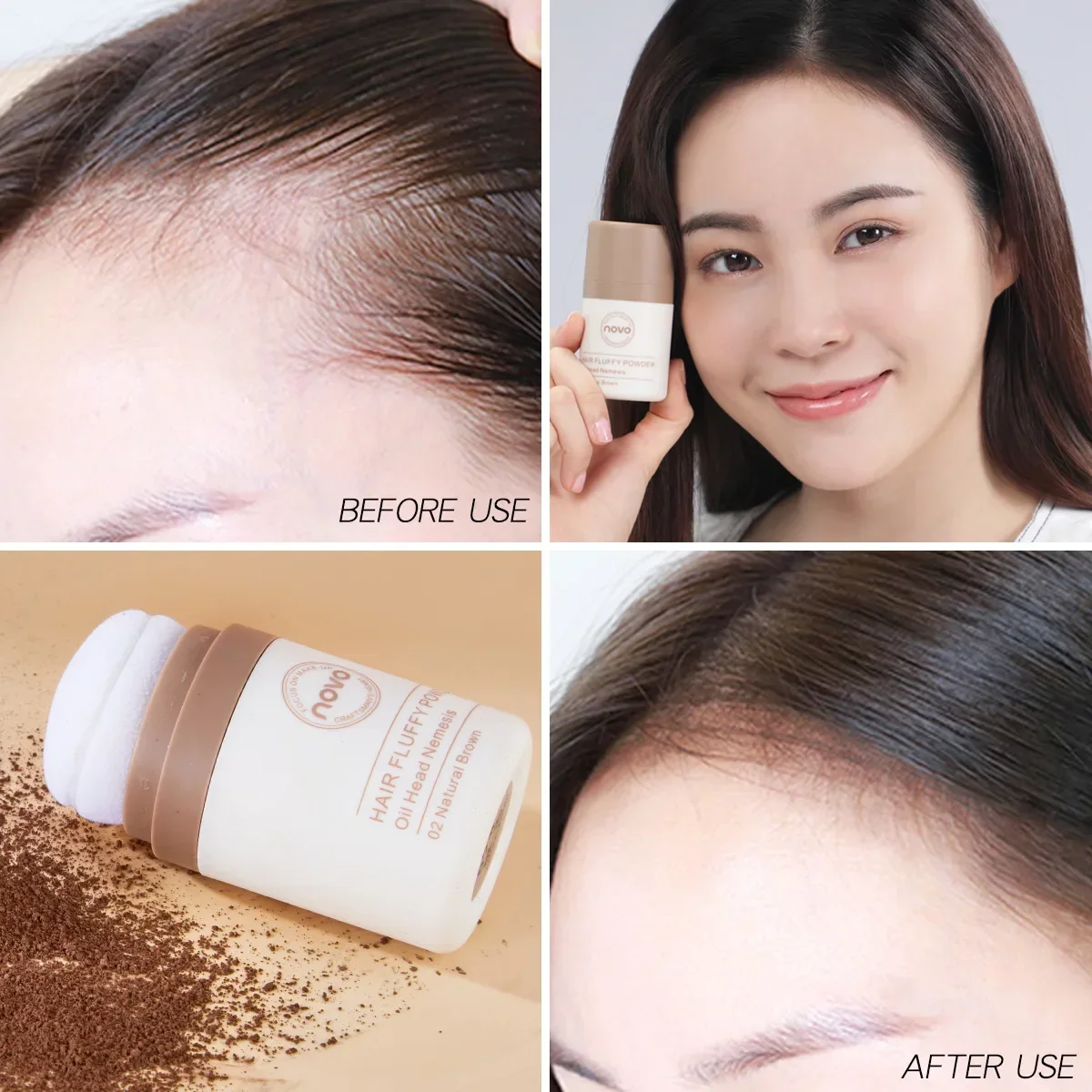 Novo Hair Pluffy Powder - Oil  - đánh giá và giá Hair Care Oil